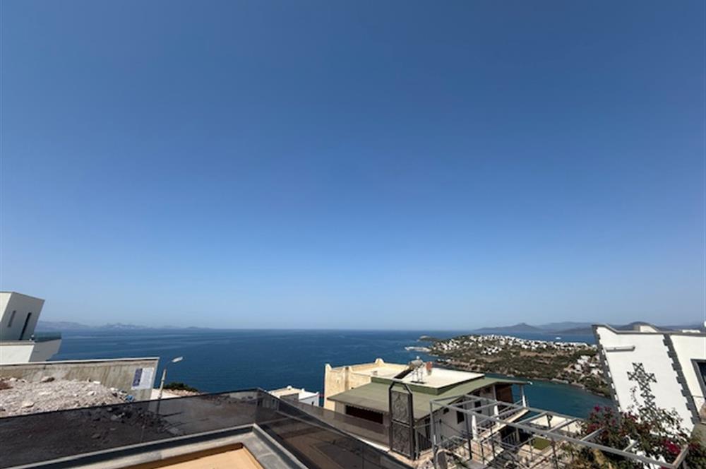 BODRUM ADABÜKÜ DENİZ MANZARALI SATILIK HAVUZLU VİLLA