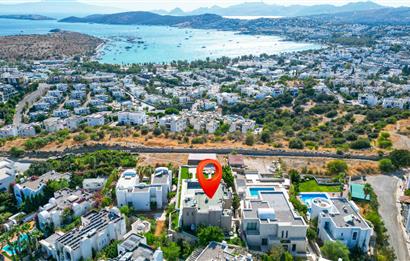 Bodrum Eskiçeşme'de Panoramik Deniz Manzaralı Tam Müstakil Villa