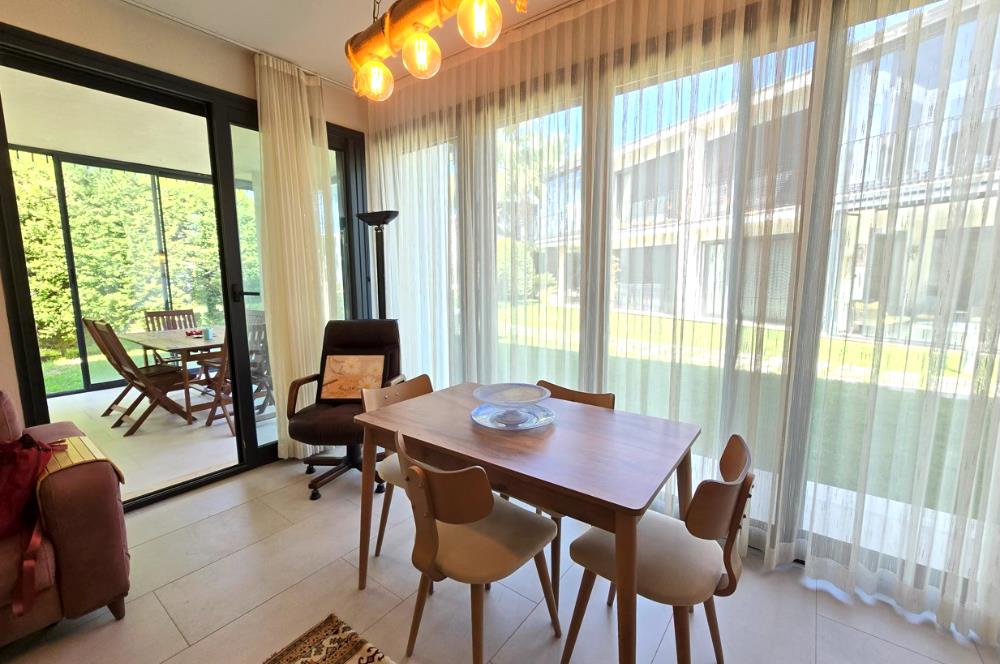 Ortakent merkezde site içerisinde esyali bahçe katı 2+1 Kiralık daire