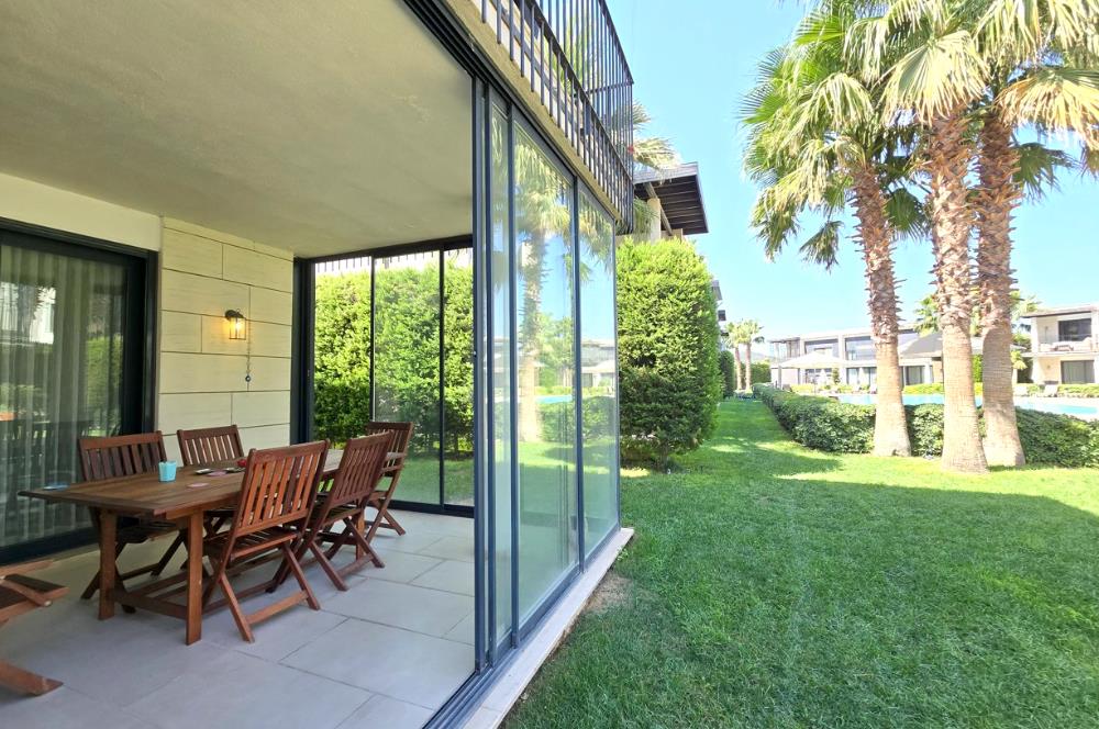 Ortakent merkezde site içerisinde esyali bahçe katı 2+1 Kiralık daire