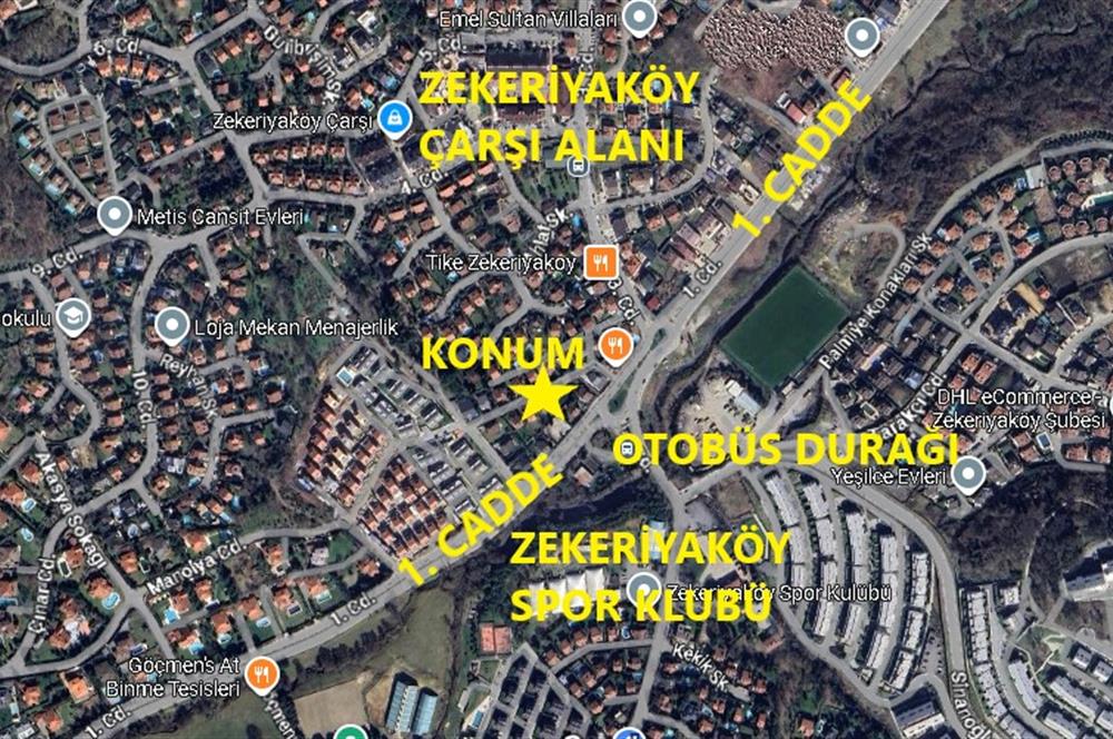 ZEKERİYAKÖY MERKEZ'DE KİRALIK TAM MÜSTAKİL KOZA VİLLASI 5+2