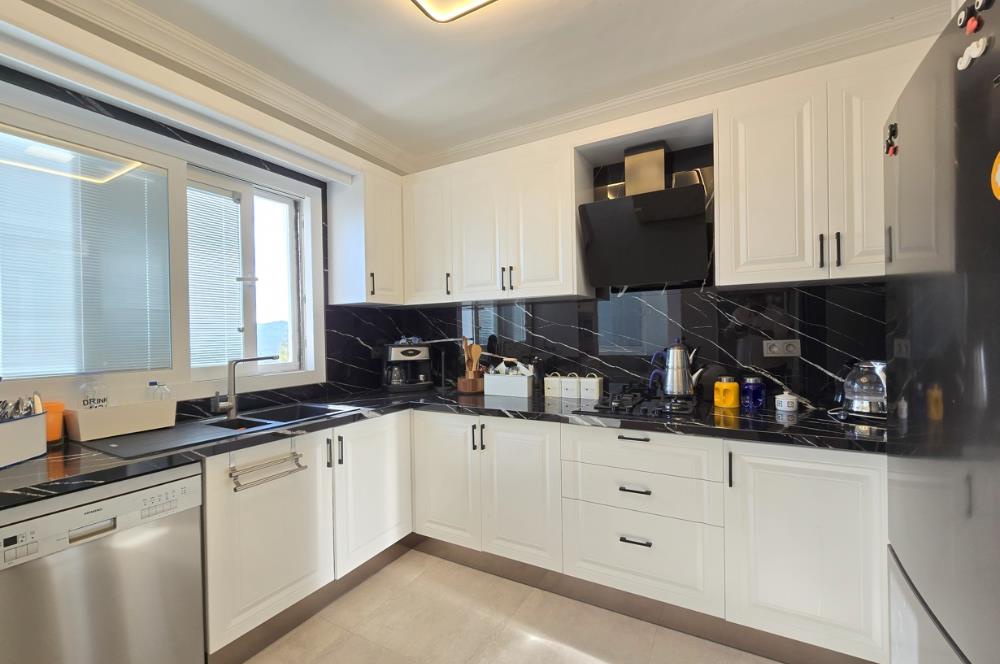 Bodrum-Bitez 3+1 deniz manzaralı satılık dubleks villa
