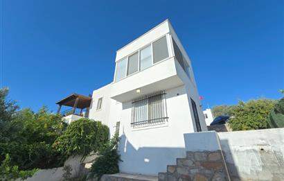 Bodrum-Bitez 3+1 deniz manzaralı satılık dubleks villa