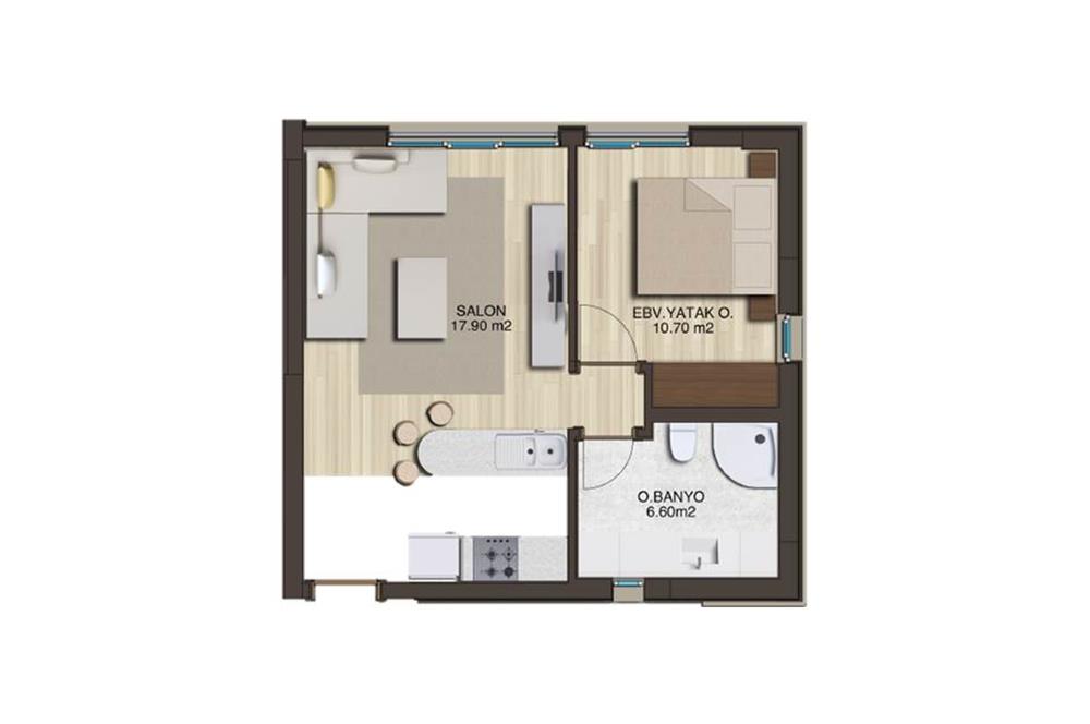 INLIFE ATAŞEHİR DE 1+1 DAİRE KAÇIRMAYIN