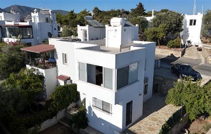 Bodrum-Bitez 3+1 deniz manzaralı satılık dubleks villa