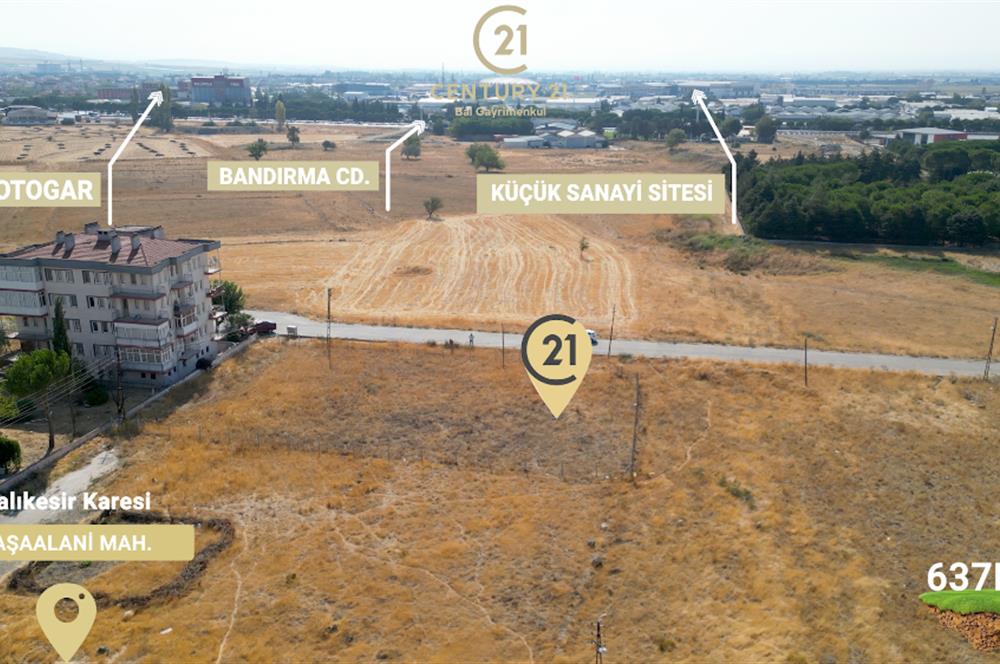 CENTURY21 BAL DANIŞMANLIK'DAN  PAŞAALANI  MAHALLESİ SATILIK ARSA 