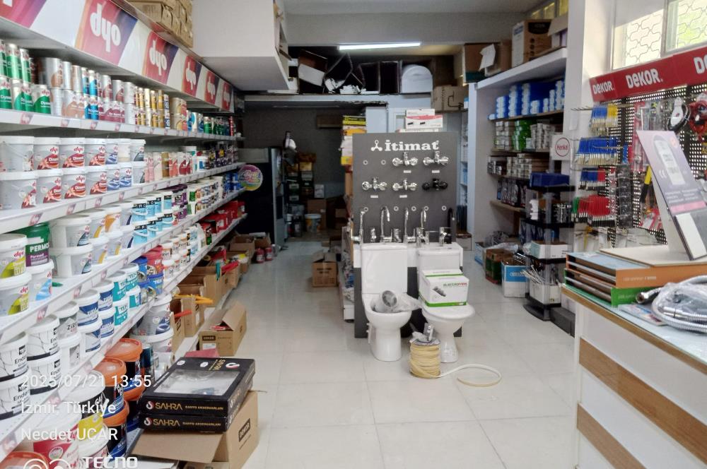 Devren Kiralık Nalburiye Dükkanı – 160m², Oturmuş Müşteri Kitlesiyle Hazır İş!
