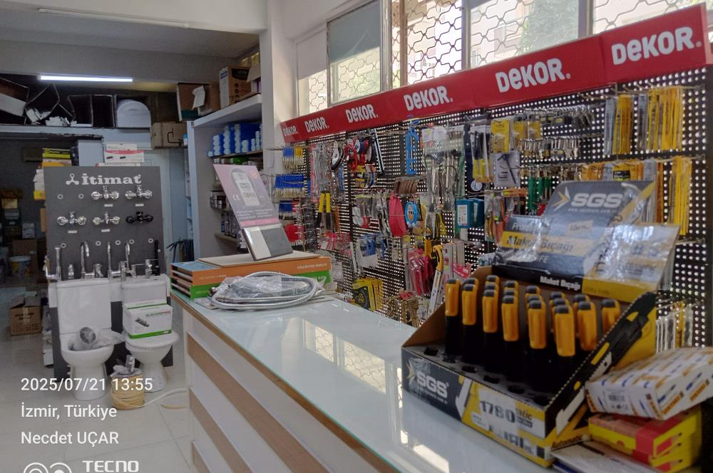 Devren Kiralık Nalburiye Dükkanı – 160m², Oturmuş Müşteri Kitlesiyle Hazır İş!