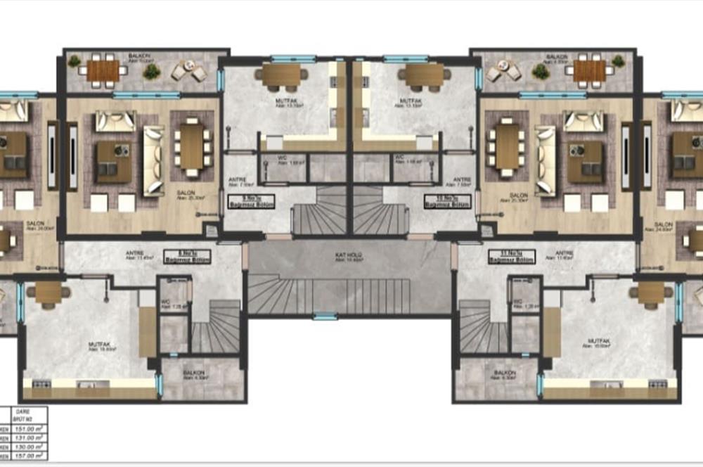 DUBLEKS SIFIR 3+1 ARALIK TESLİM DAİRE