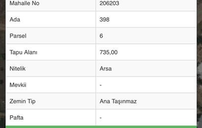 SİRKELİ YEŞİLOVADA İMARLI TEK TAPU 735 m2 KÖŞE PARSEL SATILIK