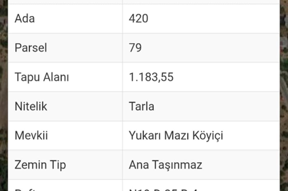 Bodrum-Mazı yatırımlık satılık arsa