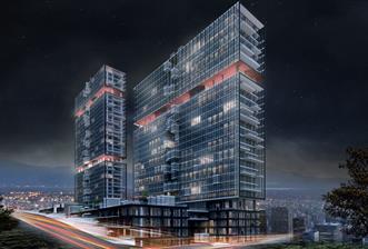 CUBES ANKARA BALKONLU KÖŞE 96 M2 ORMAN CEPHE SATILIK OFİS