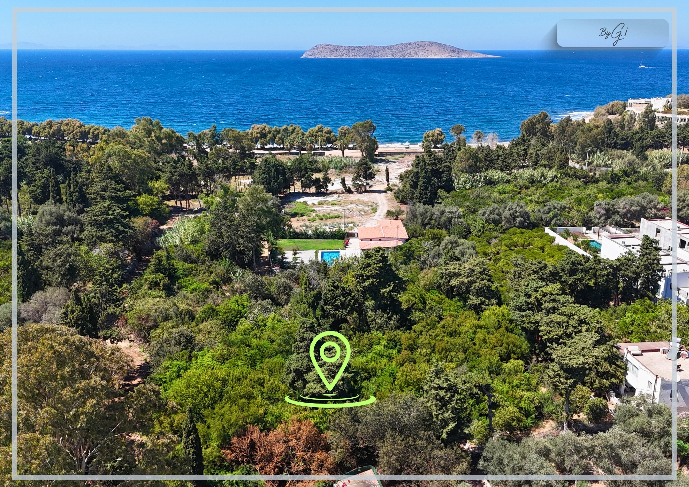 Gümüşlükte Denize 220m Mesafede Denize 2.Parsel Yüksek Prim Potansiyelli 4.746 m2 İmarlı Arsa