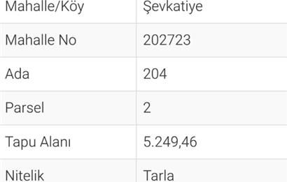 KARTEPE'DE PANAROMİK DENİZ MANZARALI 5250 M2 TARLA