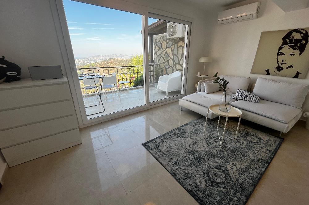 Yalıkavak Geriş de muhtesem manzaralı kiralık eşyalı daire