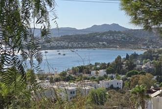 Bodrum-Bitez 3+1 deniz manzaralı satılık dubleks villa