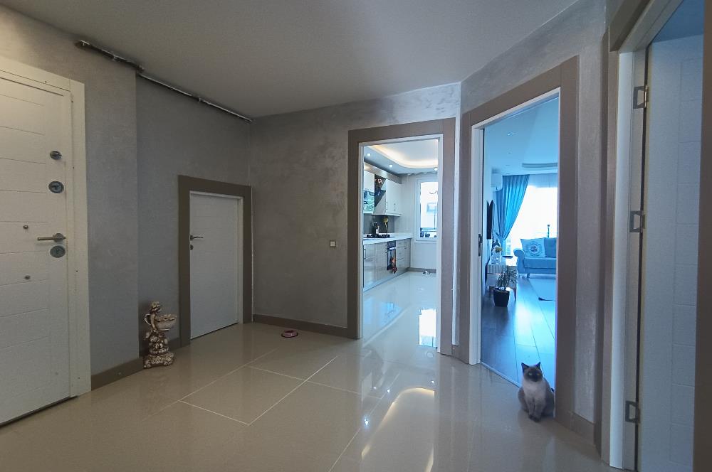 Sahile yürüme mesafesinde Mercan konaklarında 140m2 kiralık 3+1