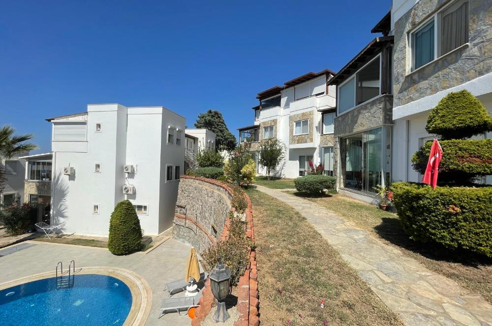 Turgutreis Yalı 2+1 Satılık Havuzlu Site İçerisinde Bahçekatı Daire 