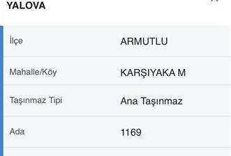 C21 ROOF'DAN YALOVA ARMUTLUDA 4 KAT İMARLI ARSA
