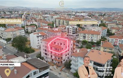 C21 BAL'DAN PLEVNE MAH. SANAT OKULU CD ÜSTÜ SATILIK 3+1 DUBLEKS