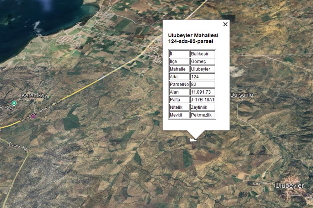 Century21 Bal'dan Balıkesir Gömeç’te Satılık Tarla