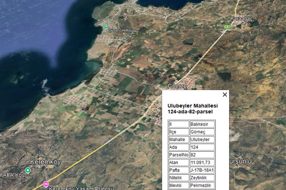Century21 Bal'dan Balıkesir Gömeç’te Satılık Tarla