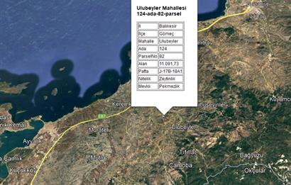 Century21 Bal'dan Balıkesir Gömeç’te Satılık Tarla