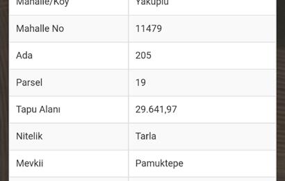 TEKİRDAĞ MARMARA EREĞLİSİ YAKUPLU'DA SATILIK HİSSELİ ARSA