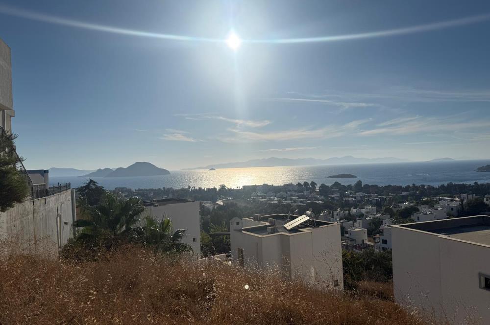 Bodrum Peksimet'de Satılık Deniz Manzaralı İmarlı Arsa