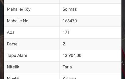 Tavas Solmaz Mahallesinde Satılık Tarla 