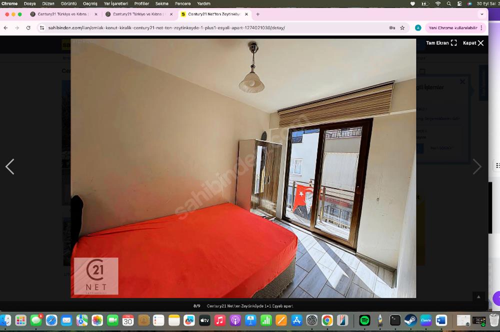 Century21 Net'ten Zeytinköyde 1+1 Eşyalı apart