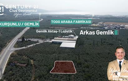 C21 Cius;Engürücükte Dev Yatırımlık 3632m2 Arazi TOGG'a Komşu
