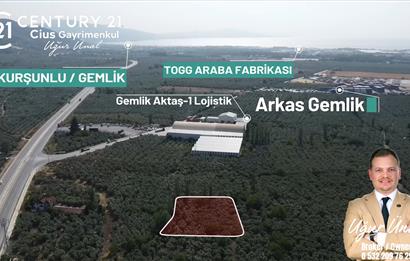 C21 Cius;Engürücükte Dev Yatırımlık 3632m2 Arazi TOGG'a Komşu