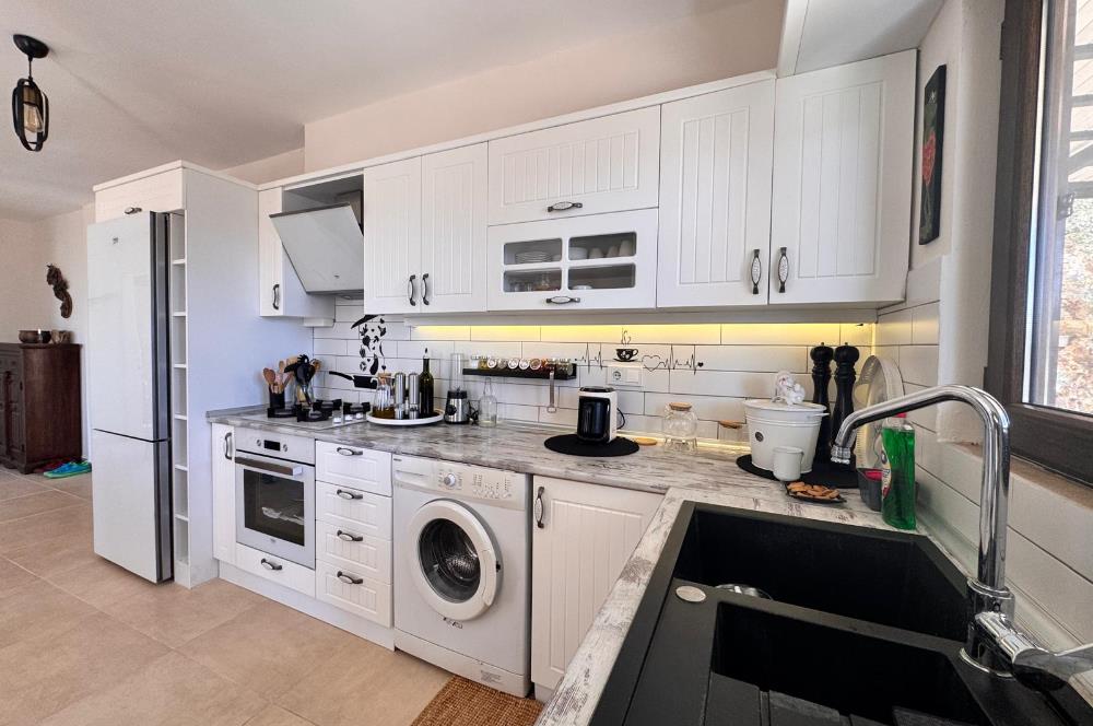 Bodrum Merkezde Deniz Manzaralı Bahçe Katı 3+1 Daire