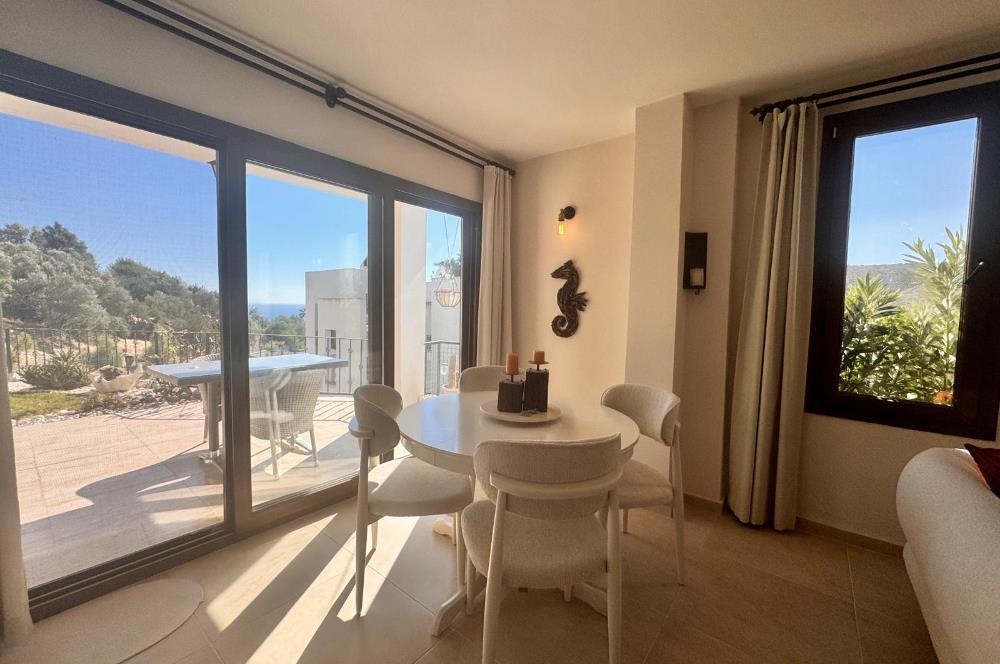 Bodrum Merkezde Deniz Manzaralı Bahçe Katı 3+1 Daire