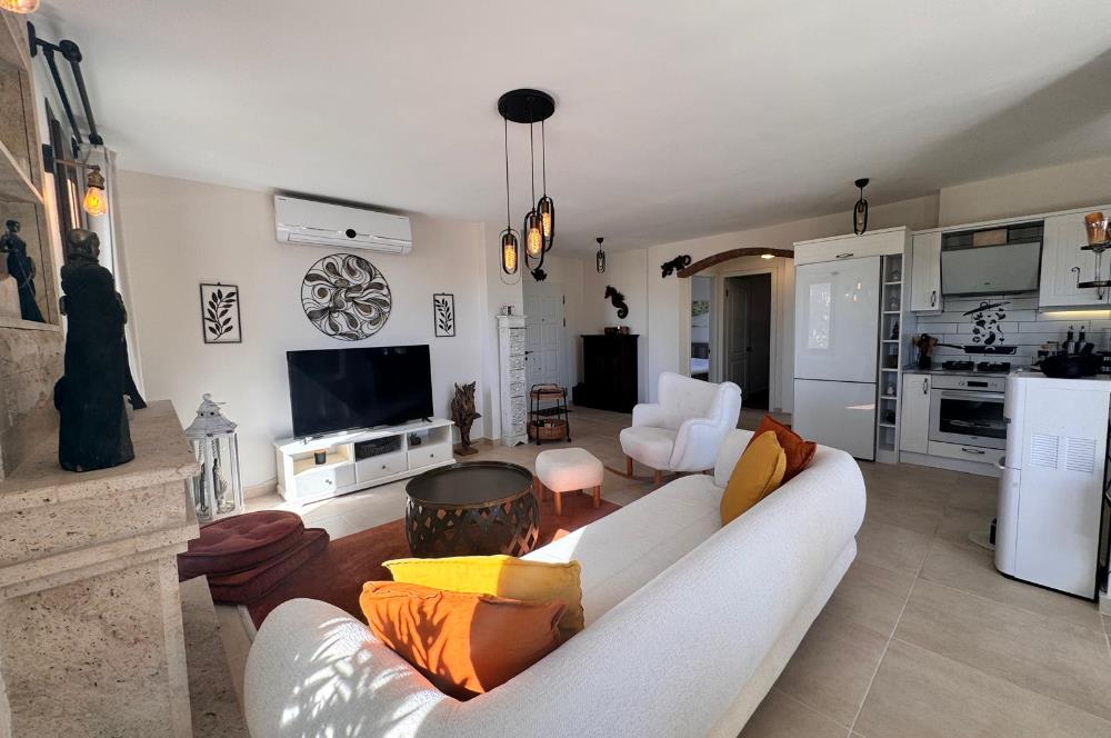 Bodrum Merkezde Deniz Manzaralı Bahçe Katı 3+1 Daire