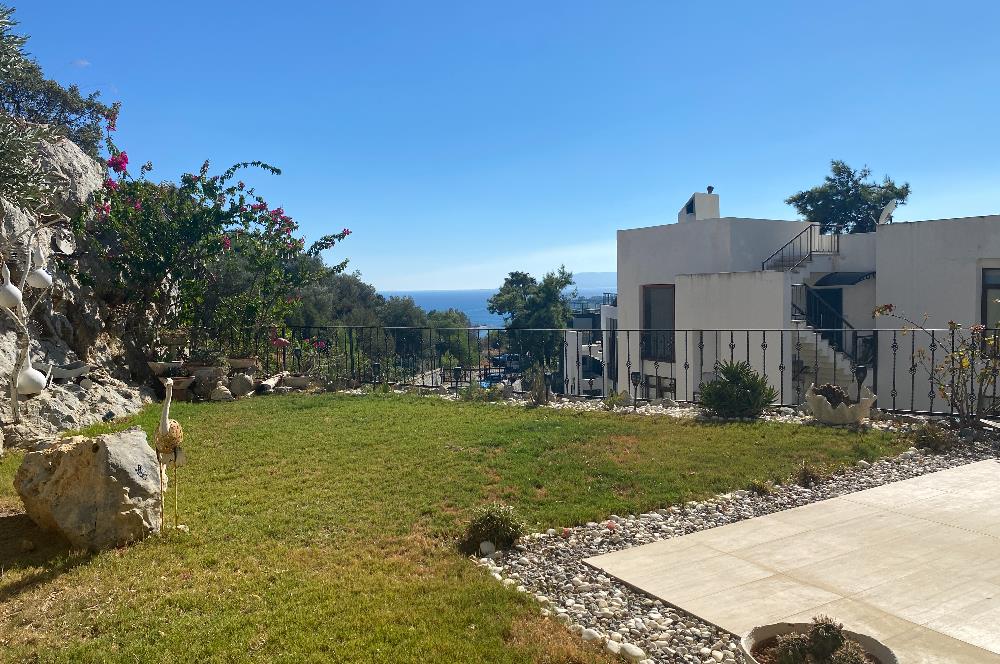 Bodrum Merkezde Deniz Manzaralı Bahçe Katı 3+1 Daire