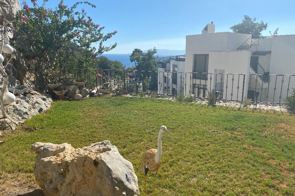 Bodrum Merkezde Deniz Manzaralı Bahçe Katı 3+1 Daire