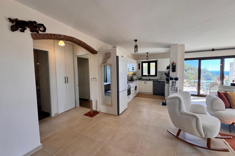 Bodrum Merkezde Deniz Manzaralı Bahçe Katı 3+1 Daire