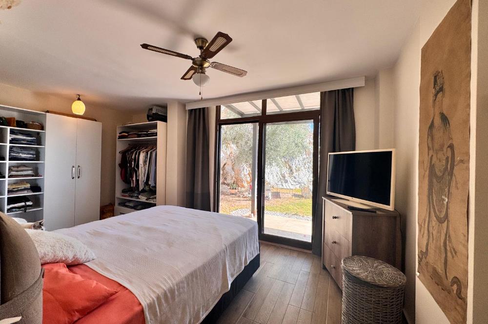 Bodrum Merkezde Deniz Manzaralı Bahçe Katı 3+1 Daire