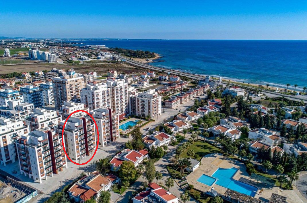 Kıbrıs İskele Long Beach Havuzlu Sitede Kiralık Sıfır Eşyalı Stüdyo Daire