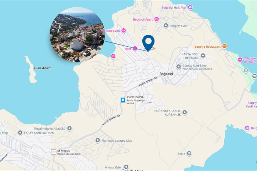 Boğaziçi'nde Plajlı Deniz Manzaralı 4+1 Tripleks Sıfır Villa
