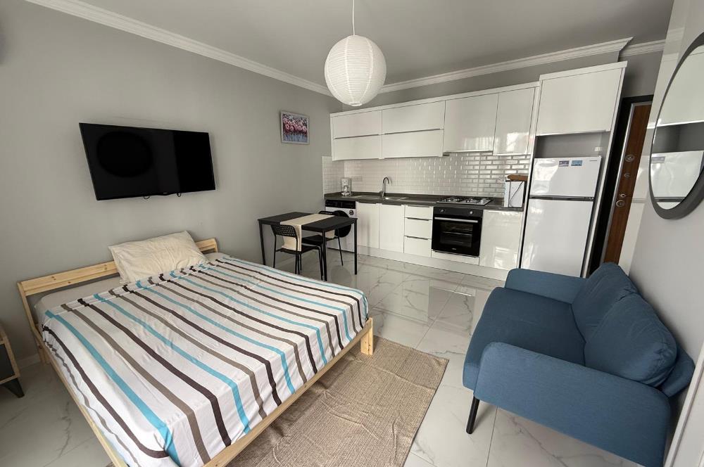Kıbrıs İskele Long Beach Havuzlu Sitede Kiralık Sıfır Eşyalı Stüdyo Daire