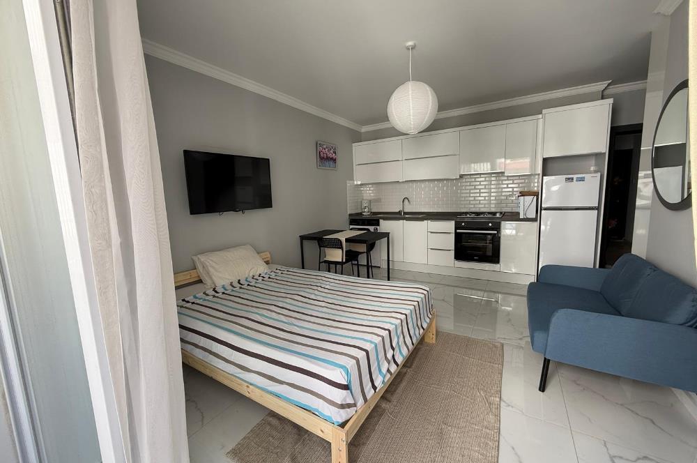 Kıbrıs İskele Long Beach Havuzlu Sitede Kiralık Sıfır Eşyalı Stüdyo Daire