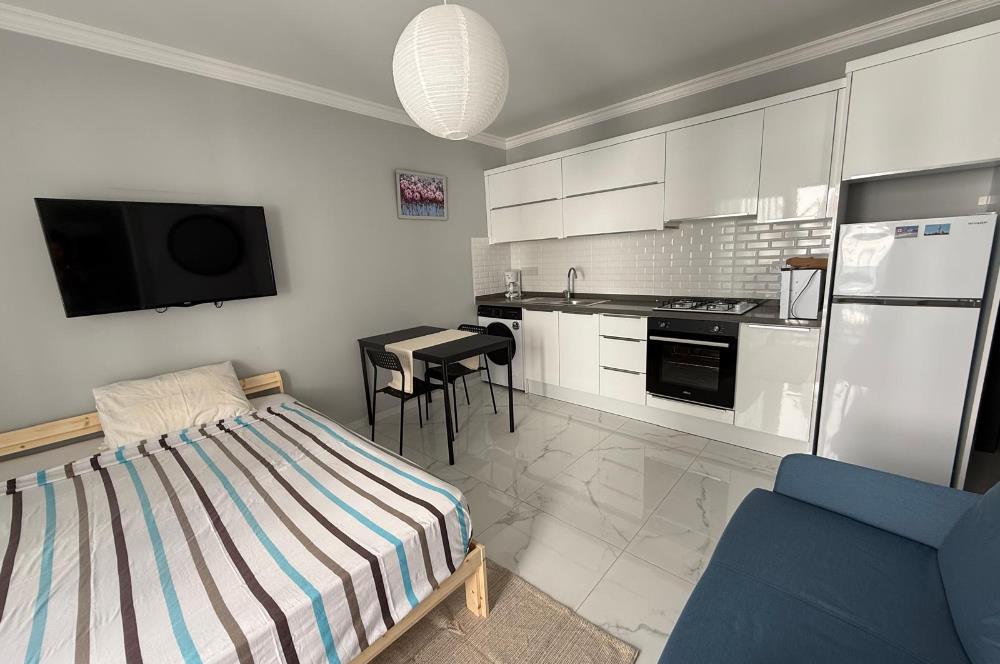 Kıbrıs İskele Long Beach Havuzlu Sitede Kiralık Sıfır Eşyalı Stüdyo Daire