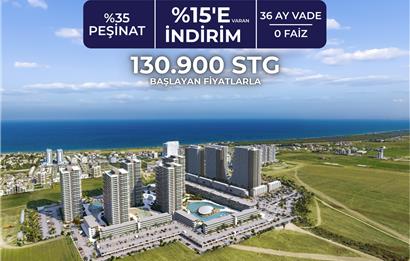 Kıbrıs İskele'nin En İyi Projesi Grand Sapphire Blu'da Ödeme Planlı Satılık Fırsat Stüdyo Daire