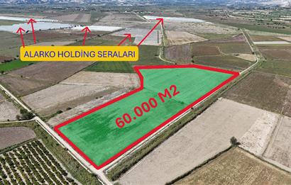 GÖLEMEZLİ MAHALLESİNDE SATILIK 60.000 M2 SERA ARAZİSİ.