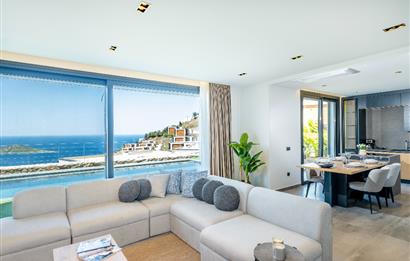 Deniz Manzaralı Özel Havuzlu Lüks Villa Full Eşyalı 