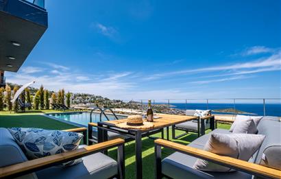 Deniz Manzaralı Özel Havuzlu Lüks Villa Full Eşyalı 