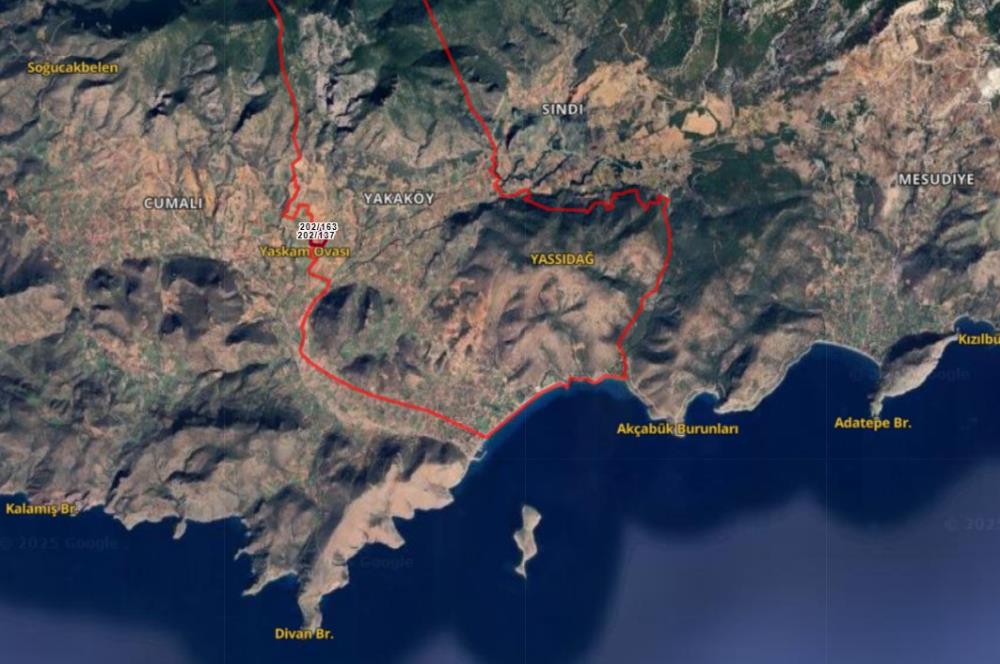 1274997359 Satılık Arsa Datça Yaka Mah. 32,8 Dönüm ve 3+1 Müstakil Konut